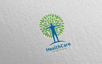 Water Drop Health Care Medical Concept 29 Logo Template