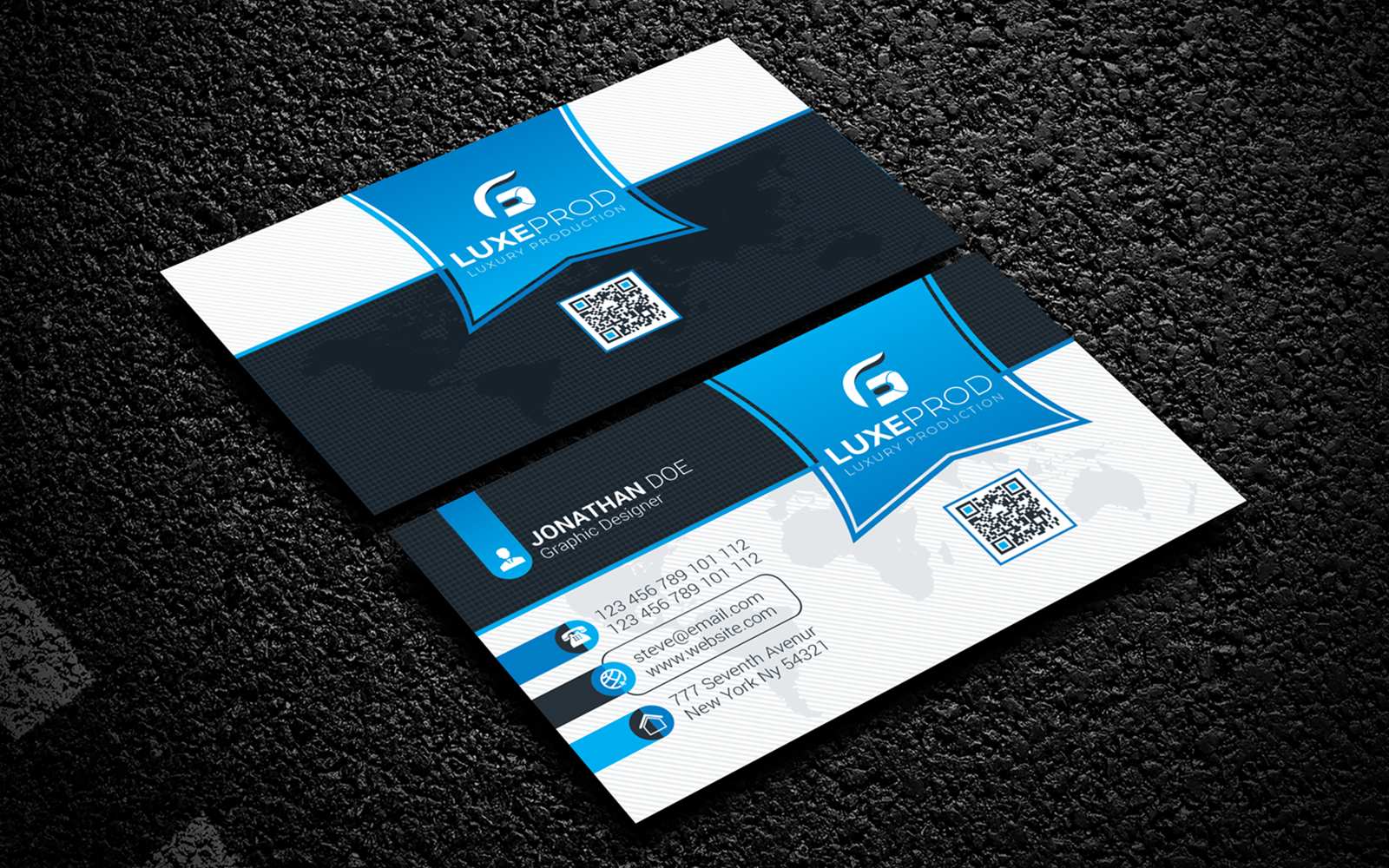 Kit Graphique #104935 Black Blue Divers Modles Web - Logo template Preview