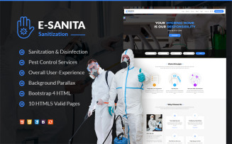 e-Sanita - Sanitation and Pest Control HTML Website Template
