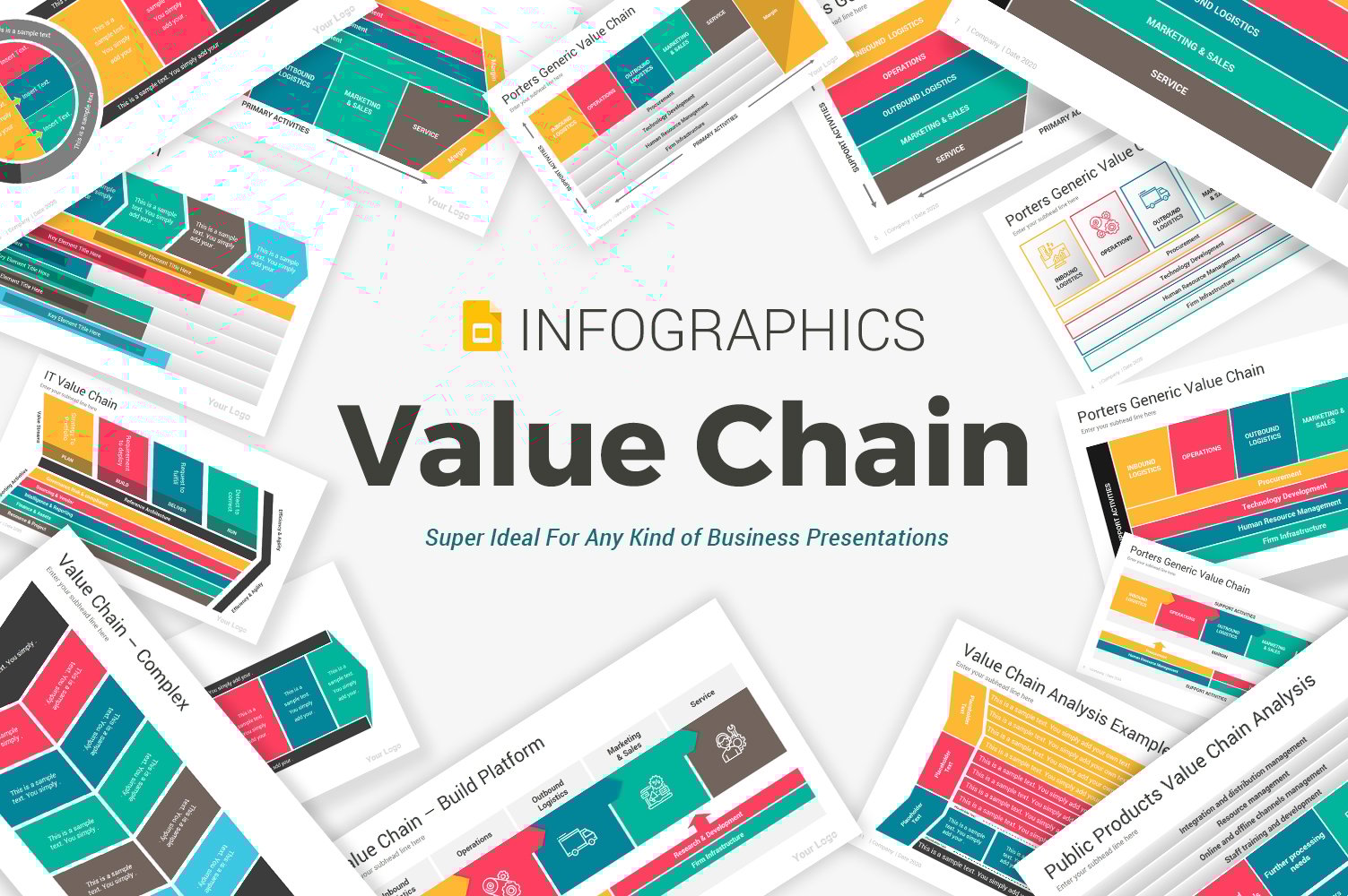 Premium Value Chain Diagrams Google Slides #104961