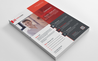 Red Color Business Flyer - Corporate Identity Template