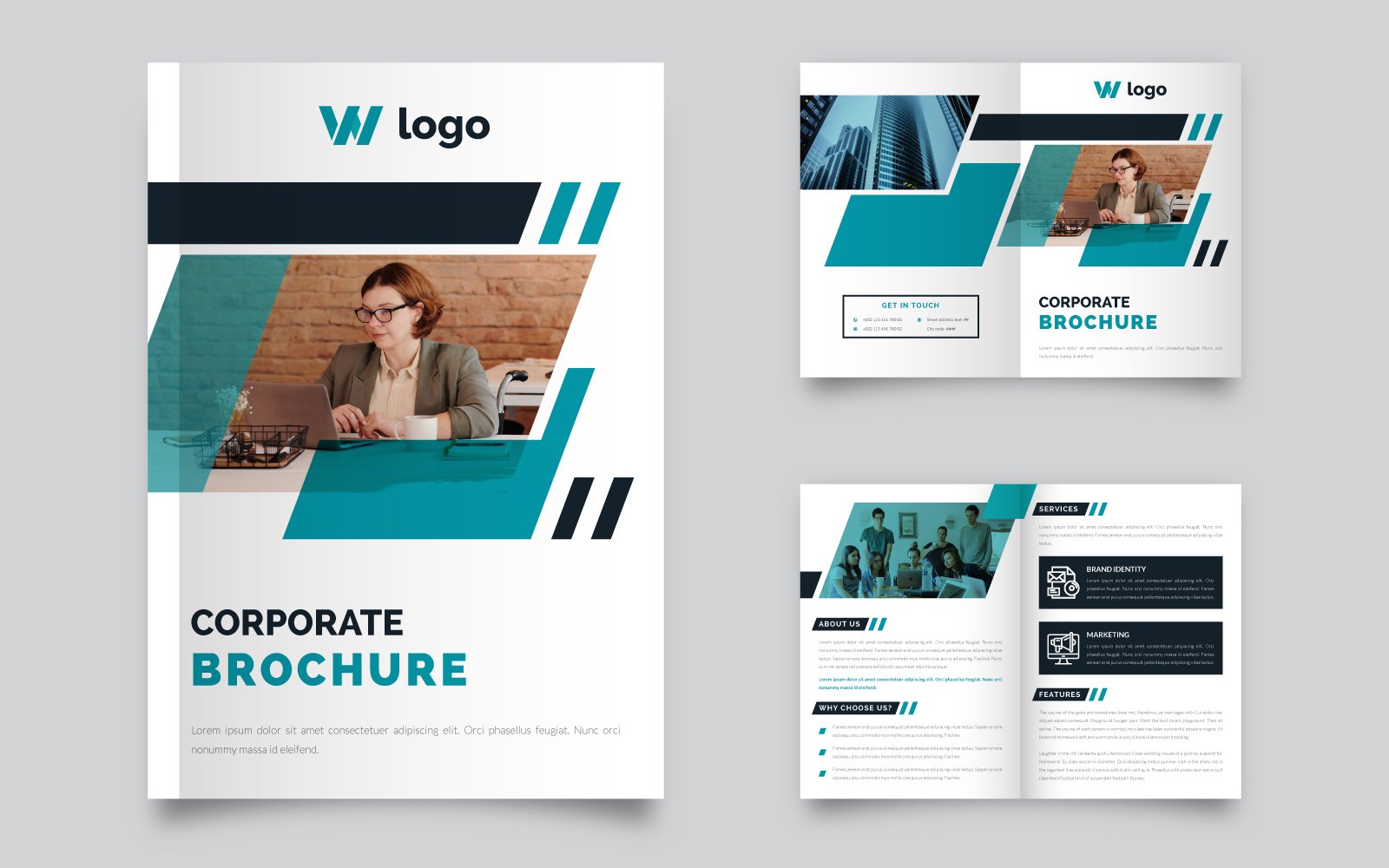 Kit Graphique #105052 Brochure Design Web Design - Logo template Preview