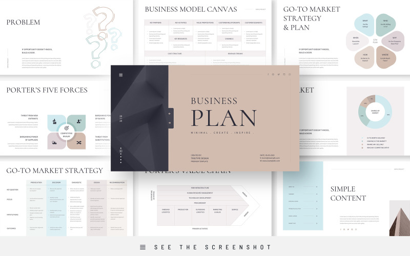 Business Plan Presentation PowerPoint template PowerPoint Template