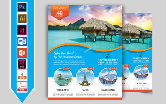 Travels & Tours Flyer Vol-04 - Corporate Identity Template