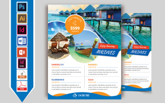 Travels & Tours Flyer Vol-10 - Corporate Identity Template