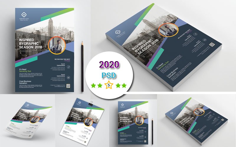 Template #105180 Flyer Template Webdesign Template - Logo template Preview