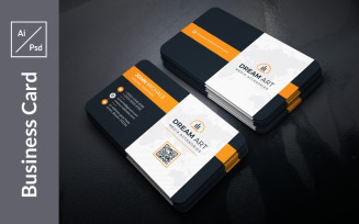 Simple Standard Business Card - Corporate Identity Template