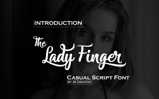Lady Finger - Casual Cursive Font
