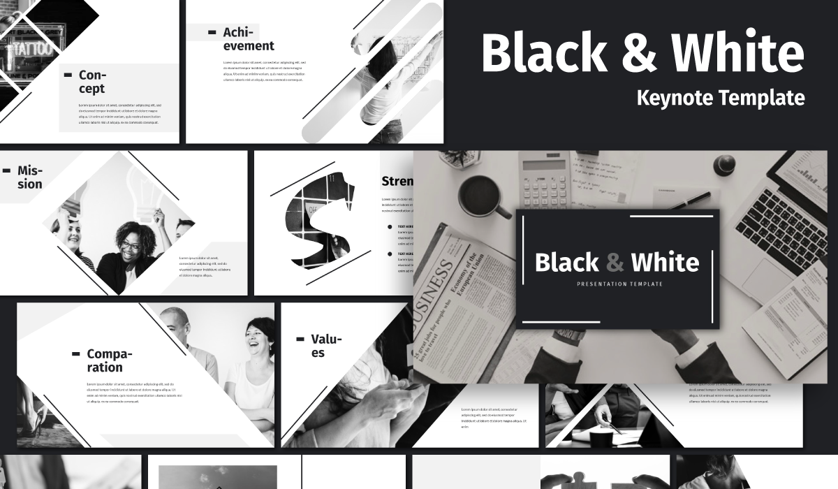Black & White - Business - Keynote template