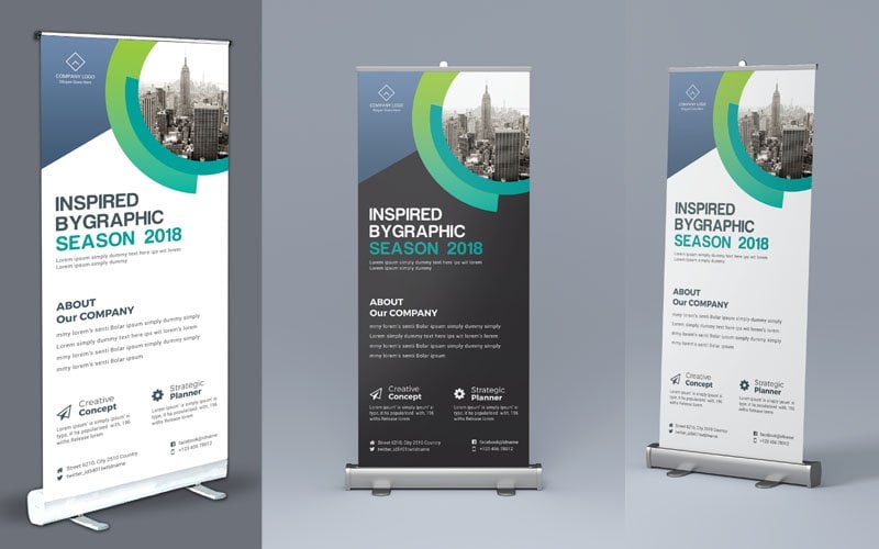 Template #105396 Roll Up Webdesign Template - Logo template Preview