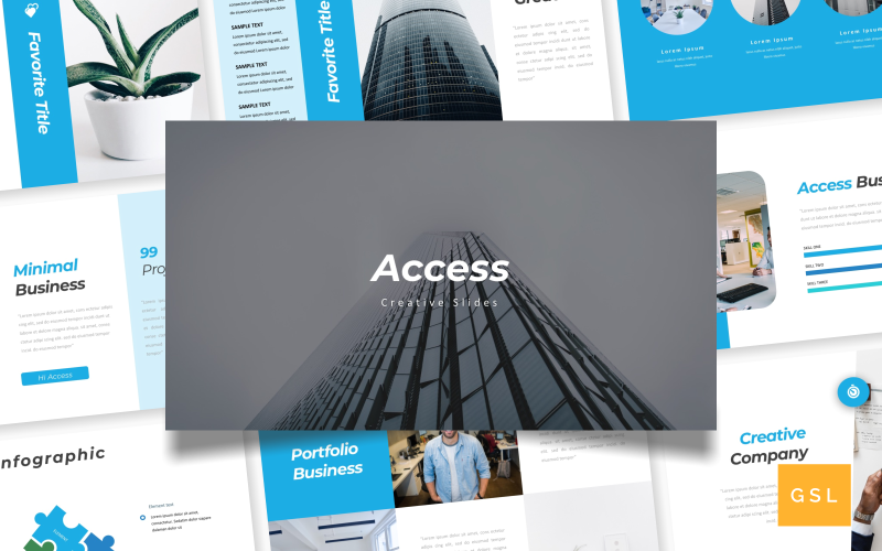 Access - Creative Template Google Slides