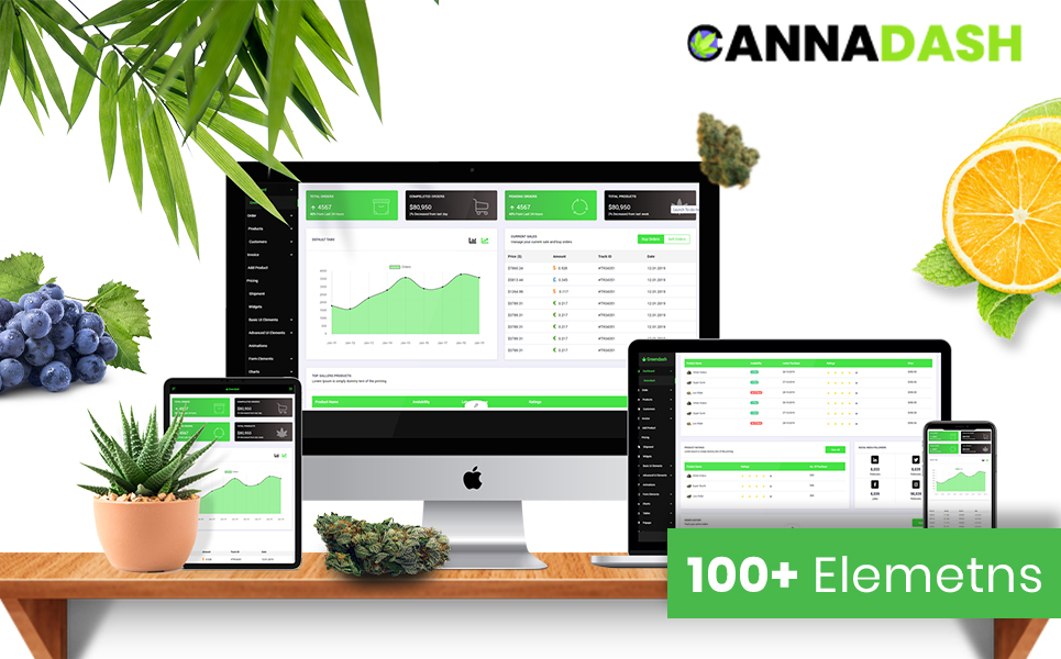 Cannadash | Cannabis & Weed Vendor CRM Dashboard Management system HTML5 №105346