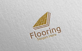 Flooring Parquet Wooden 8 Logo Template