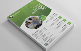 Green Color Business Flyer - Corporate Identity Template