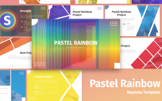Pastel Rainbow - Multipurpose - Keynote template