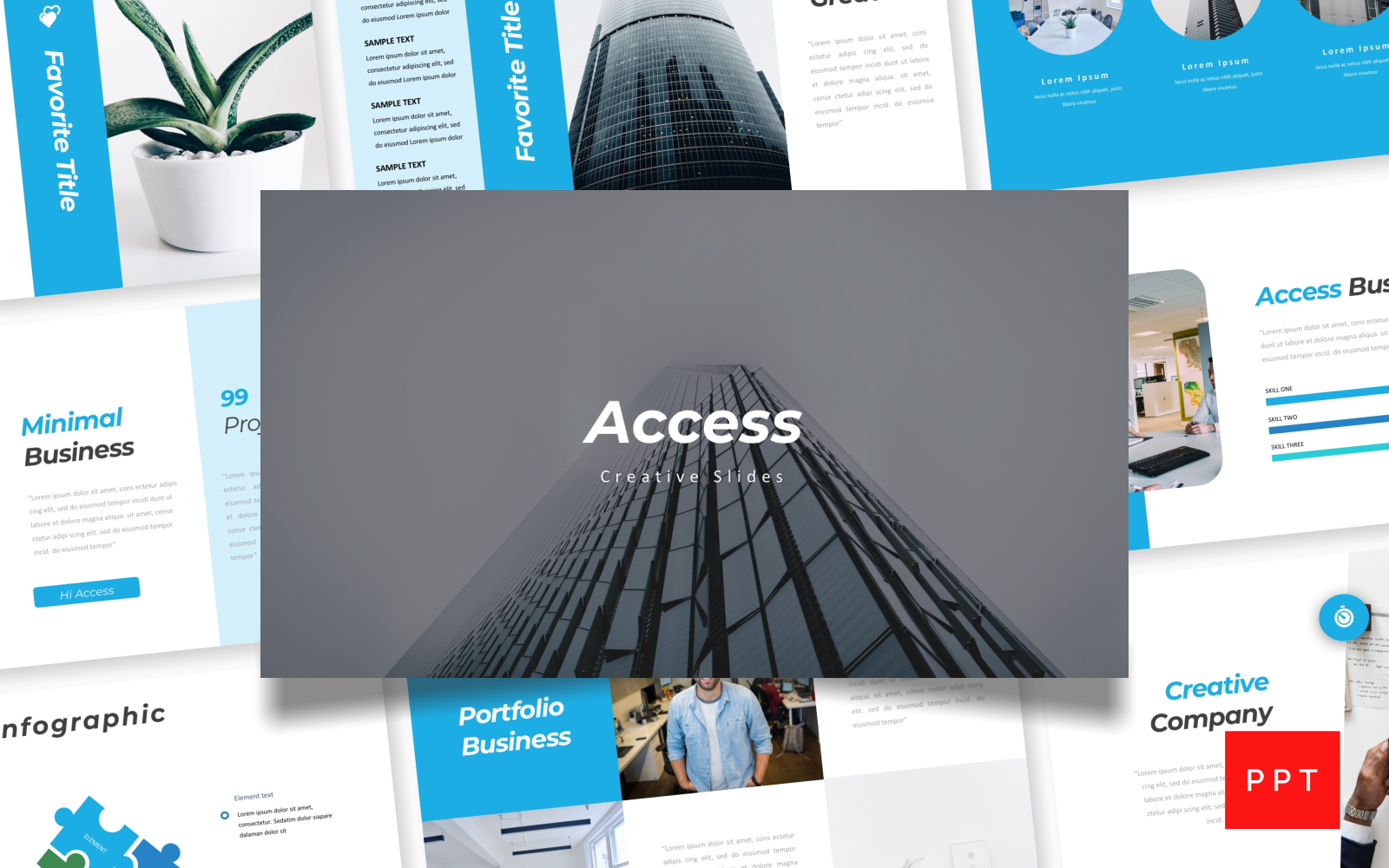 Access - Creative PowerPoint template