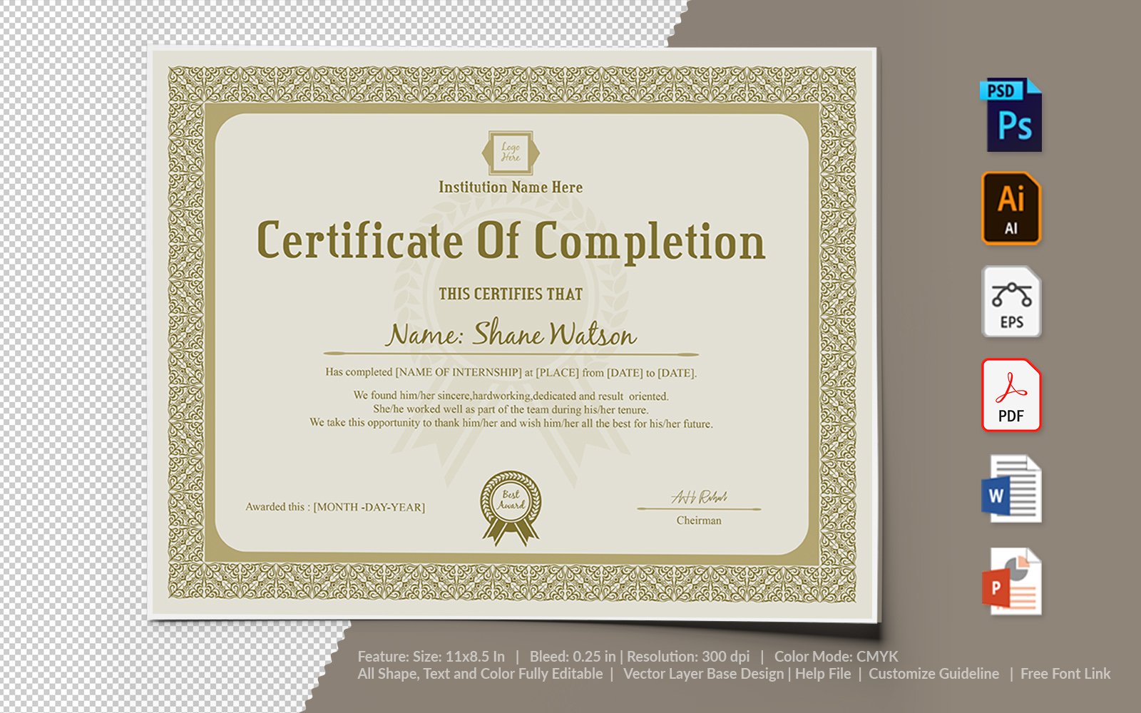Template #105484 Appreciation Recognition Webdesign Template - Logo template Preview