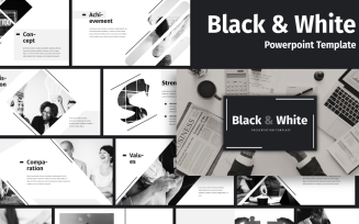 Black & White - Business PowerPoint template