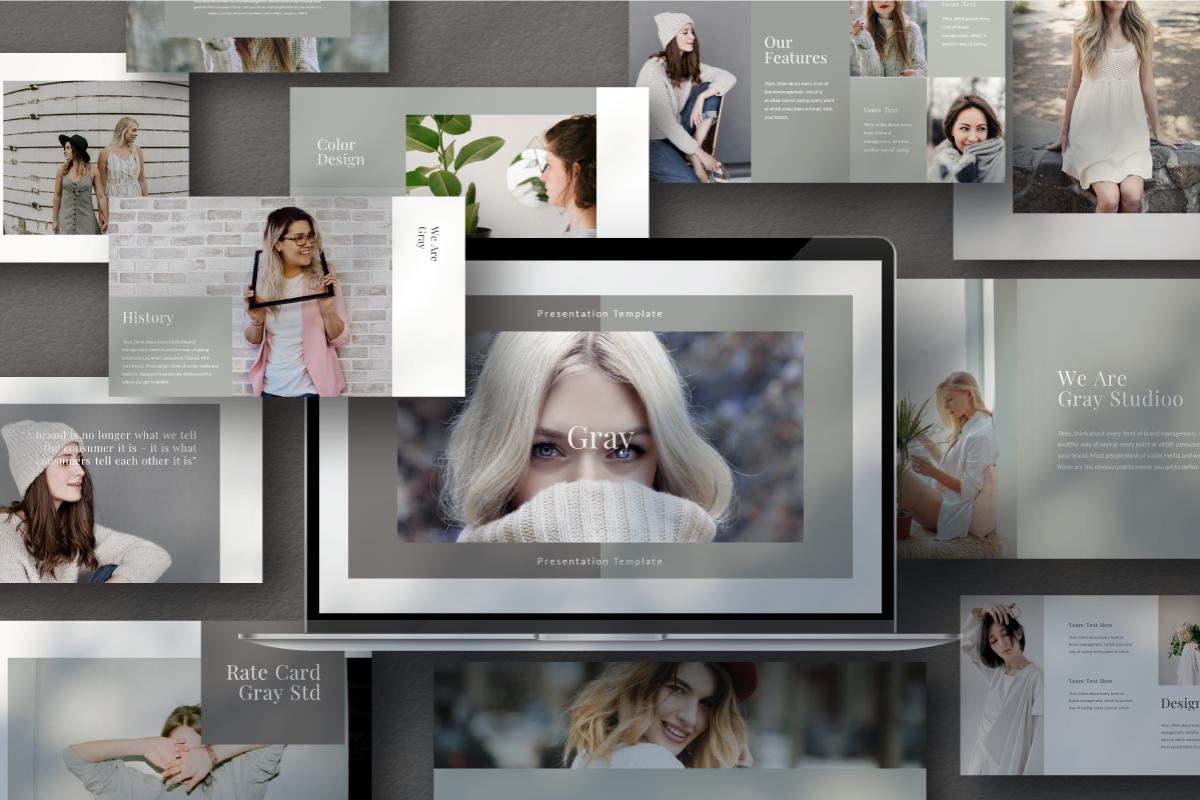 Gray PowerPoint template
