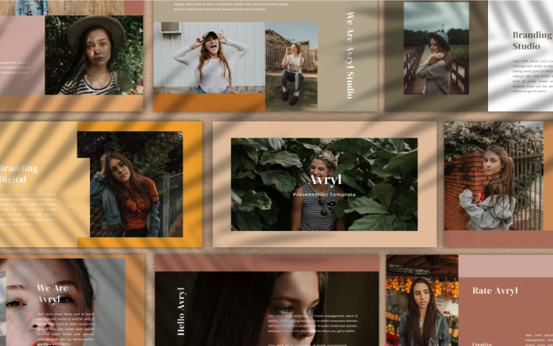 Avryl PowerPoint template PowerPoint Template