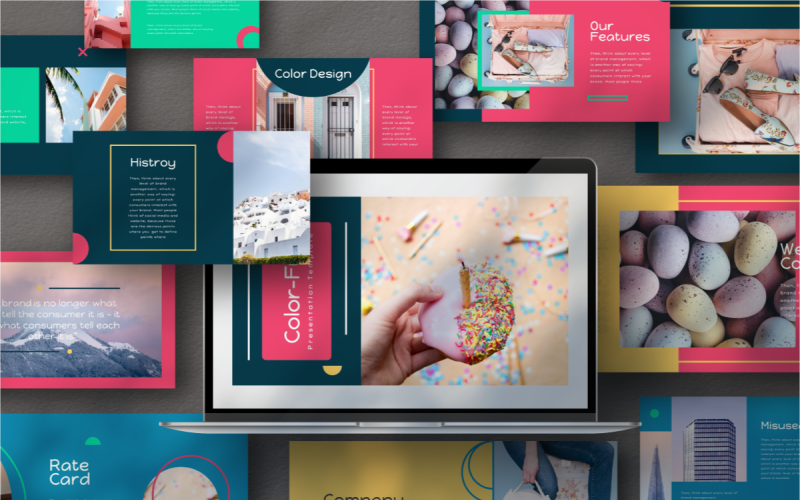 Color Fun PowerPoint template PowerPoint Template