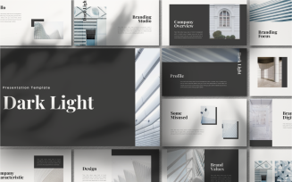 Dark Light PowerPoint template