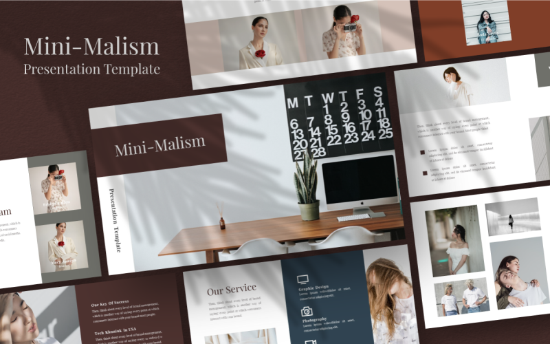 Mini-Malism Multipurpose PowerPoint template PowerPoint Template