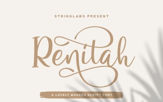 Renitah - Lovely Cursive Font