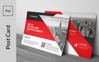 Clean Creative Star Postcard - Corporate Identity Template