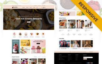 CreamBella - Ice Cream Store OpenCart Template