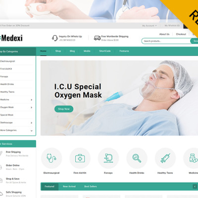 Medexi - Medical Drug Store WooCommerce Theme WooCommerce Theme #105674