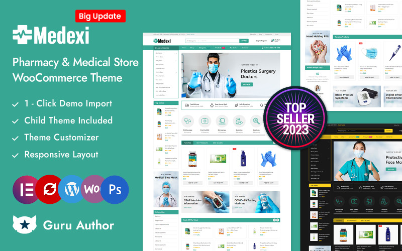 Medexi - Medical, Pharmacy and Drug Store Elementor WooCommerce Responsive Theme WooCommerce Theme