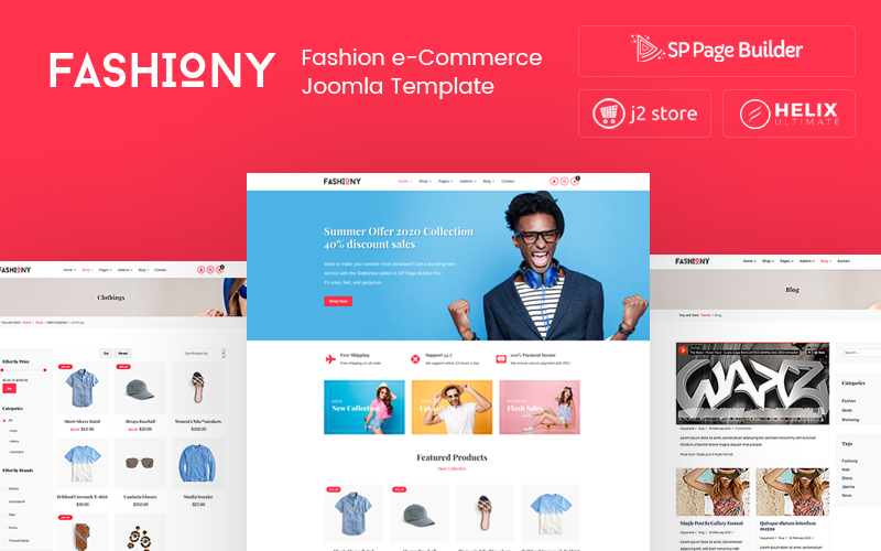 Reszponzív Fashiony - Fashion J2Store eCommerce Joomla sablon 105662