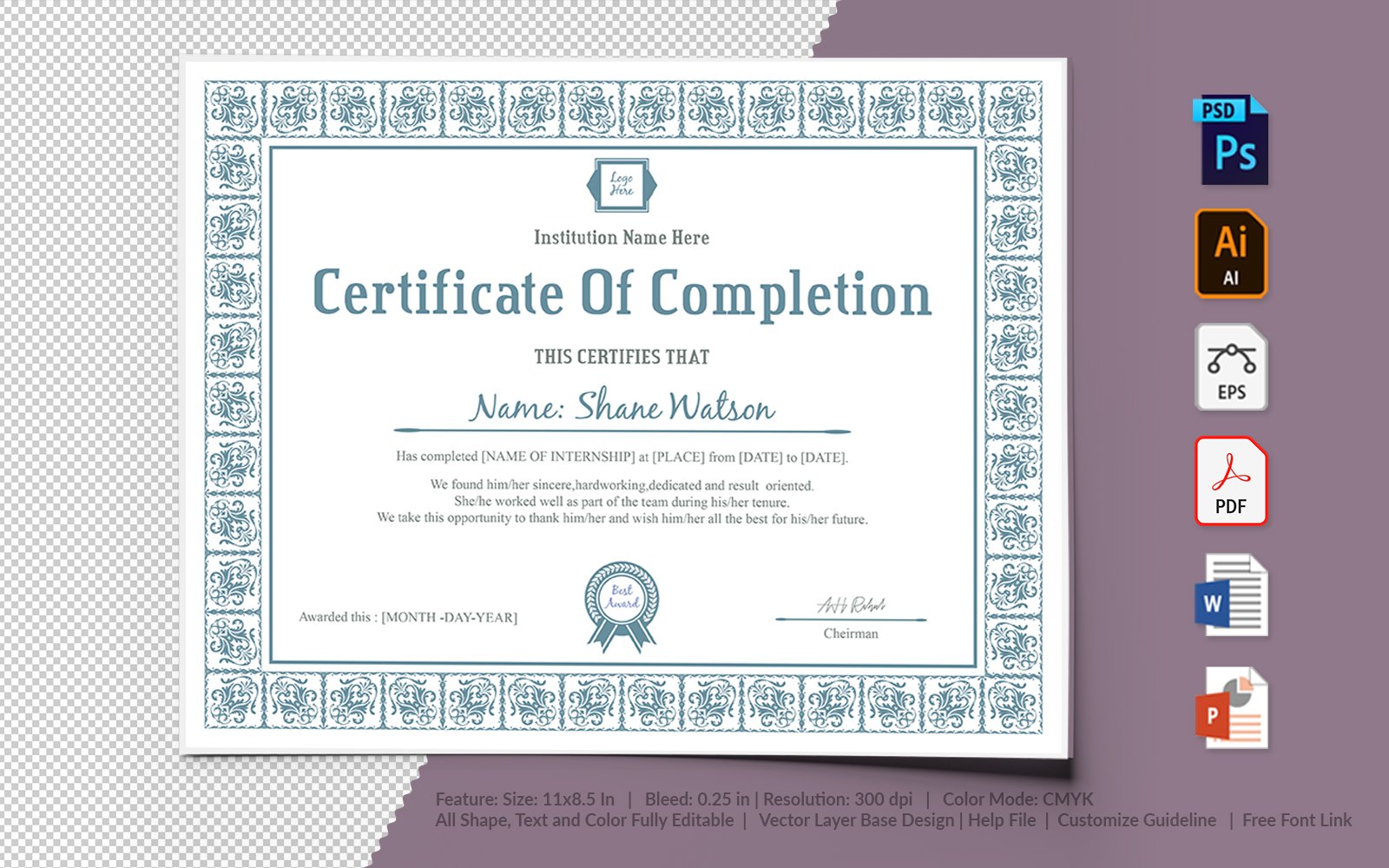 Template #105820 Appreciation Recognition Webdesign Template - Logo template Preview