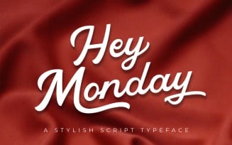 Hey Monday Stylish Script Typeface Font