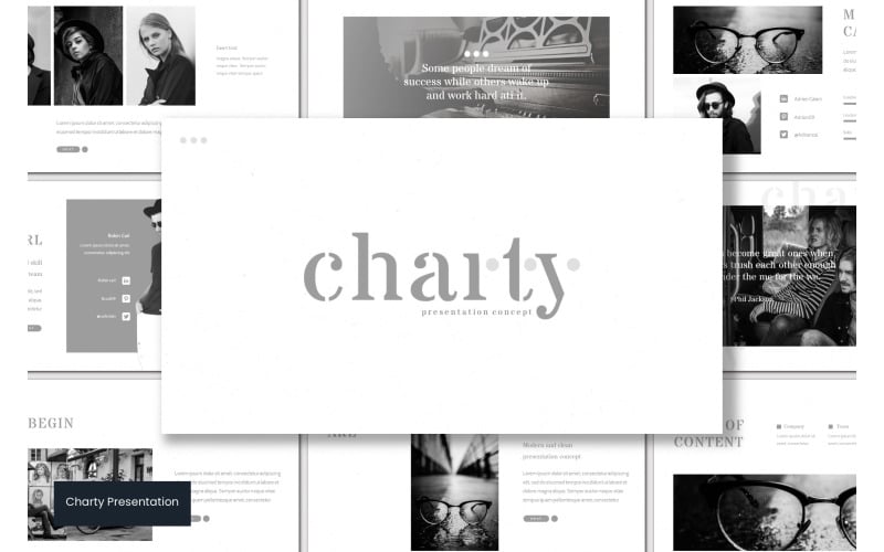 Charty PowerPoint template PowerPoint Template