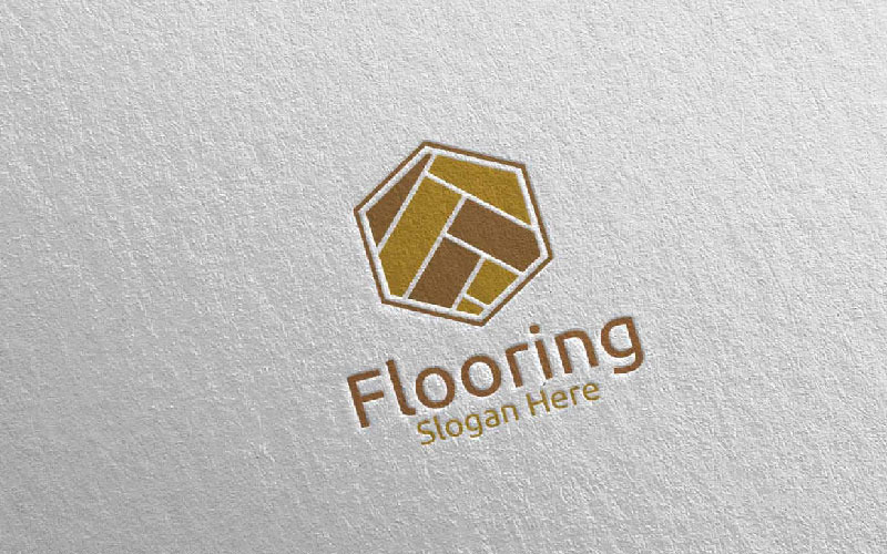 Flooring Parquet Wooden 10 Logo Template