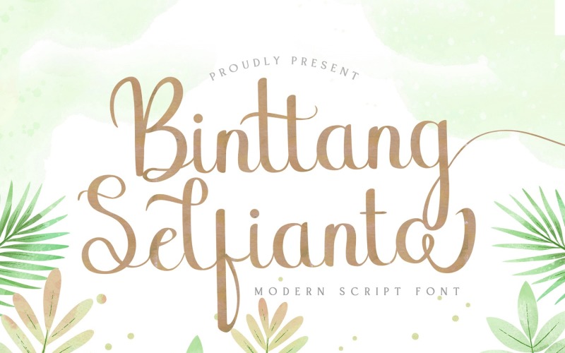 Binttang Selfianto - Modern Cursive Font