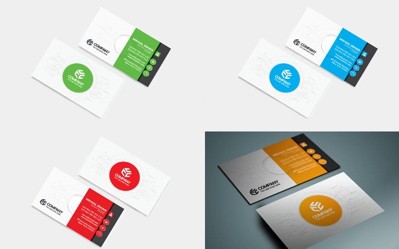 Template #106301 Card Corporate Webdesign Template - Logo template Preview