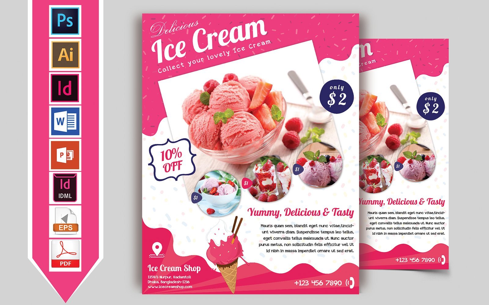 Kit Graphique #106350 Ice Cream Divers Modles Web - Logo template Preview