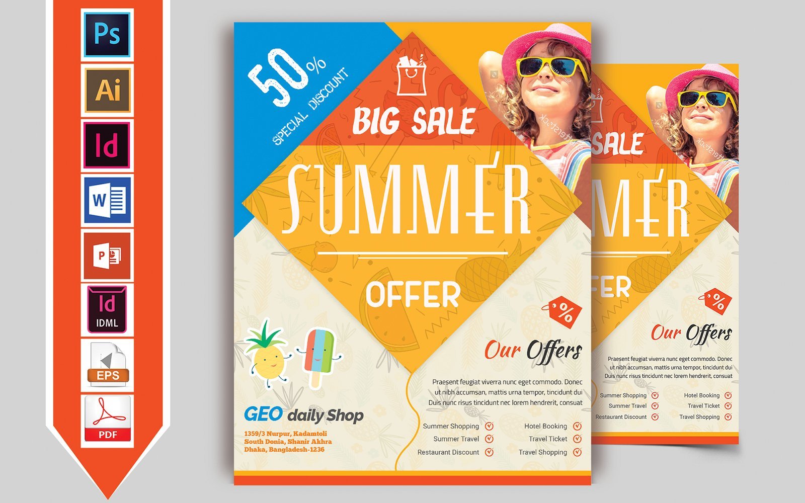 Kit Graphique #106389 Summer Sale Divers Modles Web - Logo template Preview