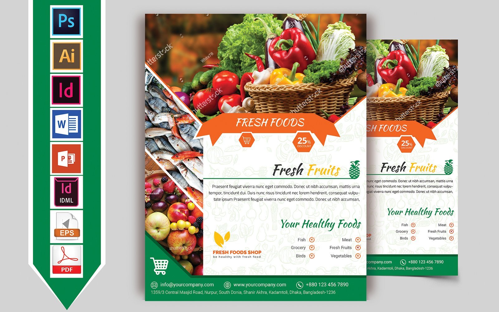 Kit Graphique #106391 Fresh Food Divers Modles Web - Logo template Preview