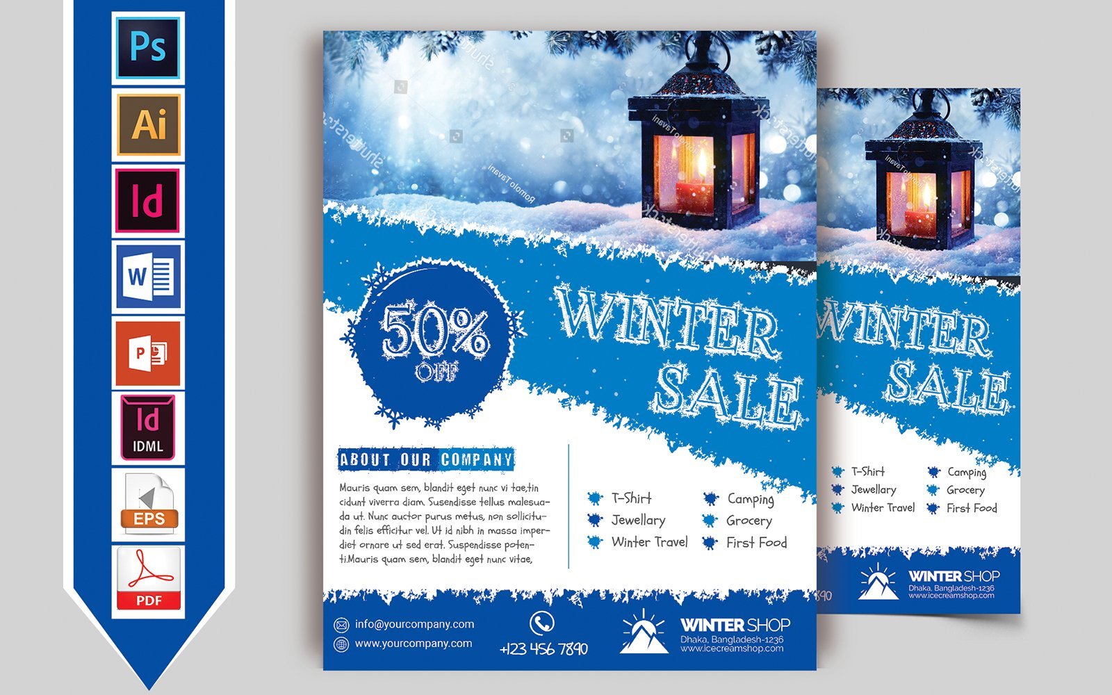 Kit Graphique #106397 Winter Ice Divers Modles Web - Logo template Preview