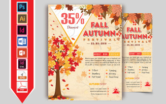 Autumn Fall Sale Flyer Vol-03 - Corporate Identity Template