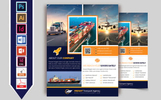 Freight Transport Agency Flyer Vol-02 - Corporate Identity Template