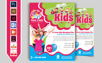 Kids Fashion Shop Flyer Vol-02 - Corporate Identity Template