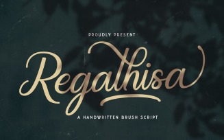 Regalhisa - Calligraphy Cursive Font