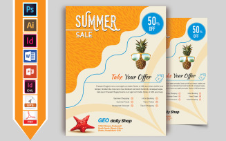 Summer Sale Flyer Vol-01 - Corporate Identity Template