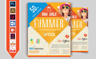 Summer Sale Flyer Vol-02 - Corporate Identity Template