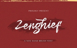 Zenghief - Hand Brush Font